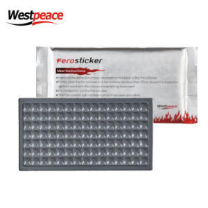 100*50*3 mm Feuerlöscher Nano-Partikel-Feuer-Aufkleber für Selbstinduktion Ferosticker